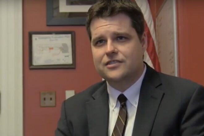 Gaetz calls out 