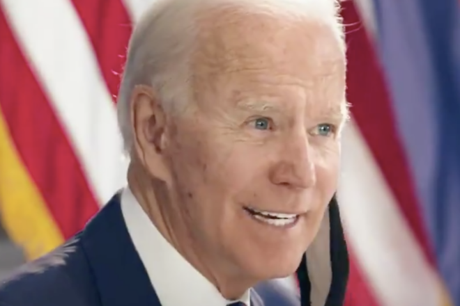 Biden doesn’t support the Green New Deal, but his website says he does