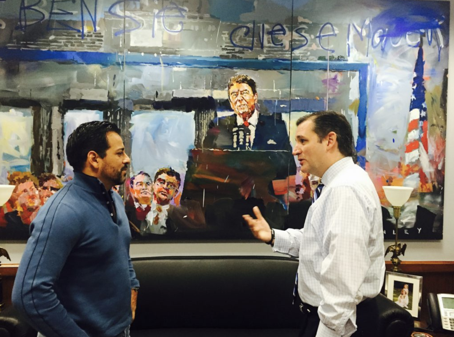 Ted Cruz requests copy of hellish painting of himself
