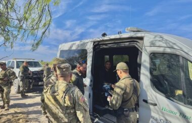 Border Patrol Agents in El Paso Guarding City Drain System Leading to Southern Border