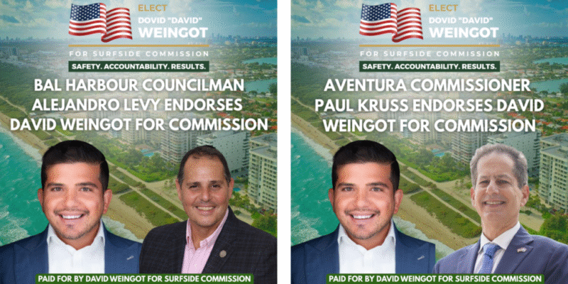 David Weingot Secures Additional Endorsements Days Before Election Day