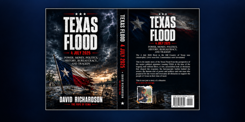 Former FEMA Administrator David Richardson Releases “Texas Flood”, an Inside Account of Crisis, Bureaucracy and Leadership
